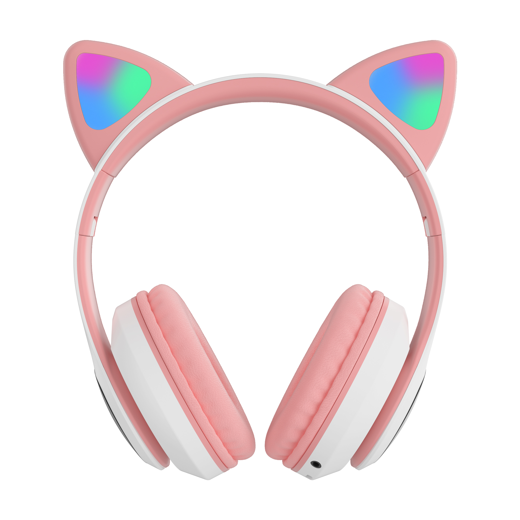 Cute Cat Ear Wireless Headphone (LED Light with Paw Print Design)